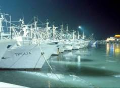 Il porto di Cattolica ghiacciato
