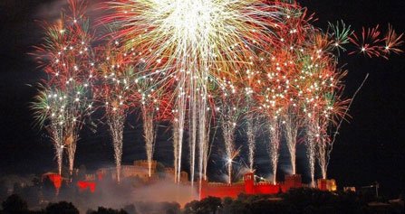 Spettacolo piro-musicale della rievocazione 
